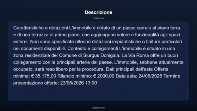 Immobile in asta di 150 m² in vendita a Siurgus Donigala - Foto 4