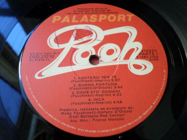 POOH - Palasport - 2 x LP / 33 giri 1° Stampa 1982 CGD Italy - Foto 4