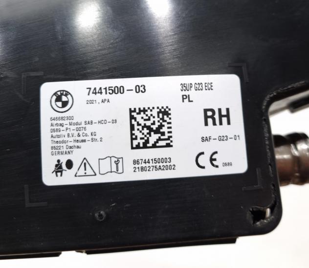 AIRBAG SEDILE DESTRO BMW Serie 4 Cabrio Serie (G23, G83) 7441500 (20) - Foto 5
