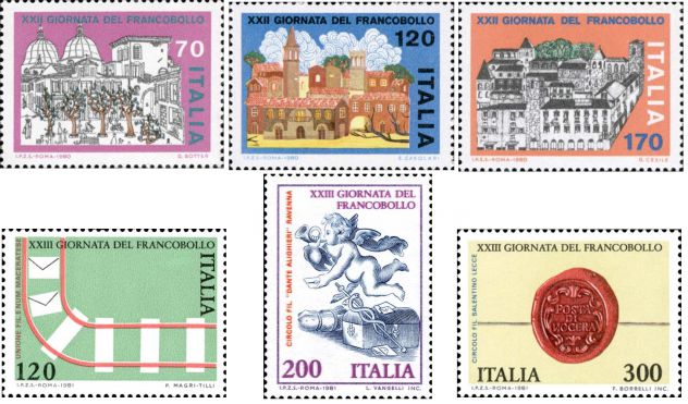 ITALIA francobolli serie: GIORNATA FRANCOBOLLO - Foto 5