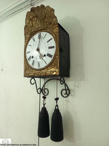 176342 Antico orologio a pendolo Comtoise XIX secolo - Foto 4