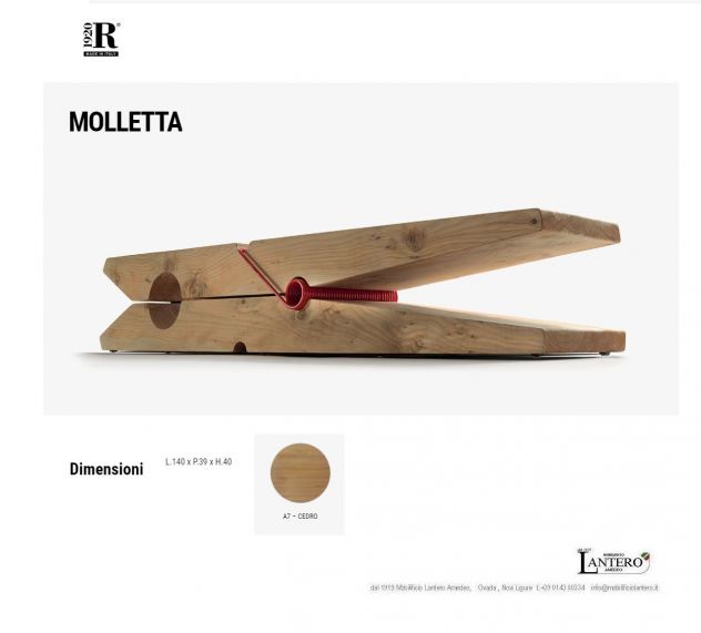 RIVA1920 tavolino LA MOLLETTA - Foto 3