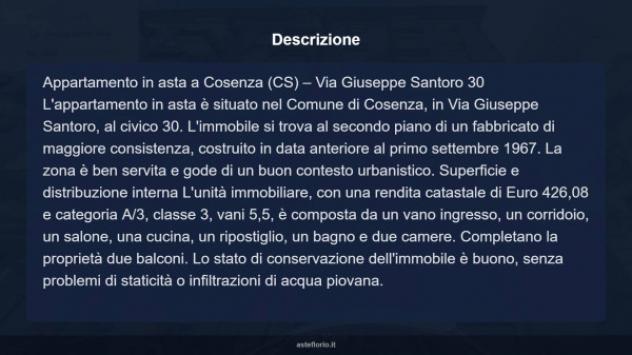 Immobile in asta di 100 m² in vendita a Cosenza - Foto 4