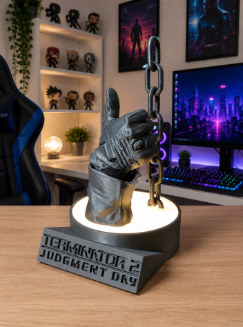 Lampada LED Terminator 2 Judgment Day – Mano Robotica con Catena - Collezione - Foto 2