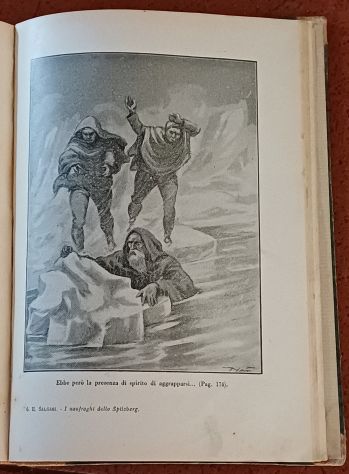 I naufraghi dello Spitzberg, E. Salgari, Ed. Sonzogno 1929. - Foto 6