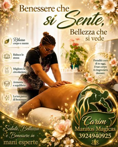 Massagio Olistico Descontractura Carim Manitos Magicas 🌷 Tel:3924940925