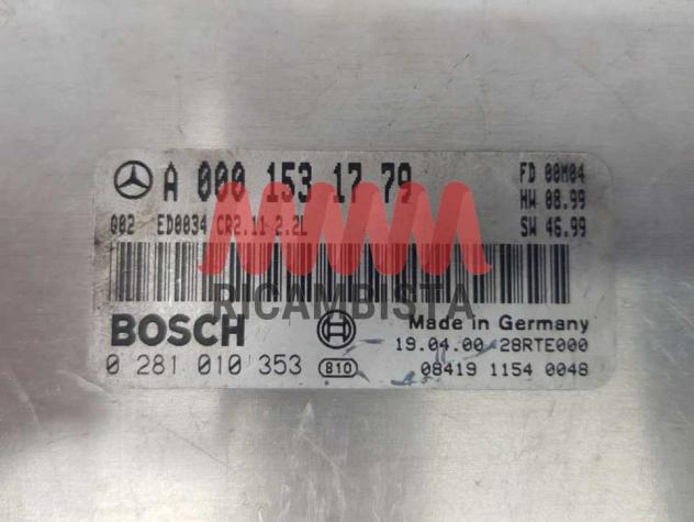 0281010353 A0001531779 Mercedes Classe C 2.2 centralina motore Bosch - Foto 2