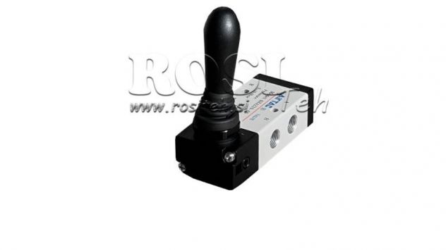 -VALVOLA MANUALE PNEUMATICA 5/2 1/4 PRT-0852-ARV RITORNO A MOLLA