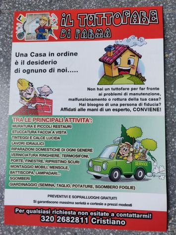 Tuttofare imbianchino restauri giardinaggio sgomberi