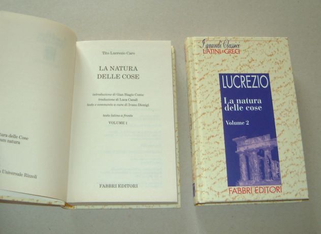 LUCREZIO - La natura delle cose Vol. 1 & 2 - Foto 2