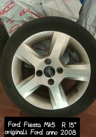 4 Cerchi in lega 15" originali Ford (4x108) per Fiesta, e altre