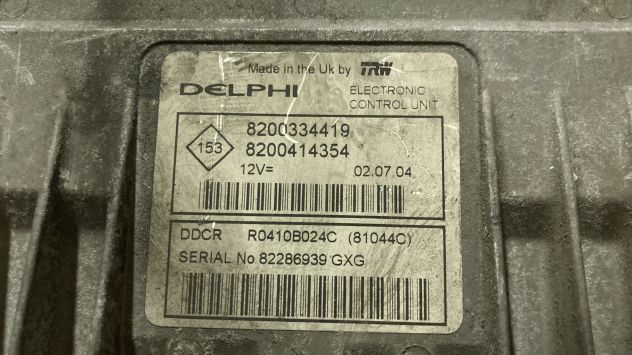 Centralina motore Renault Megane 1.5DCI del 2005 (8200334419) - Foto 2