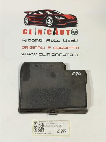 COPERCHIO SCATOLA FUSIBILI TOYOTA Yaris Serie 82662-52800 1NZFXE hybrid 1497 (1416)
