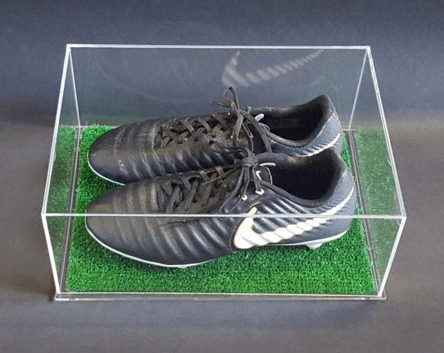 Teca - vetrina per scarpe da calcio, football in PLEXIGLASS con prato ESCLUSIVA! - Foto 5