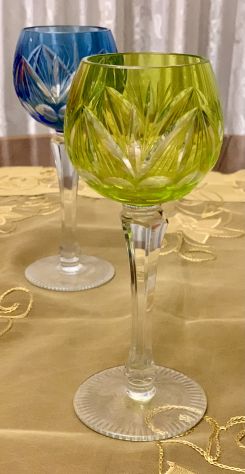 SPLENDIDI CALICI VINTAGE IN CRISTALLO UNGHERESE - Foto 3
