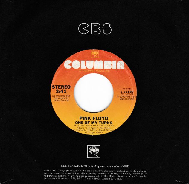 PINK FLOYD - Another Brick in the Wall (part II) 7" / 45 giri 1980 US Columbia - Foto 2