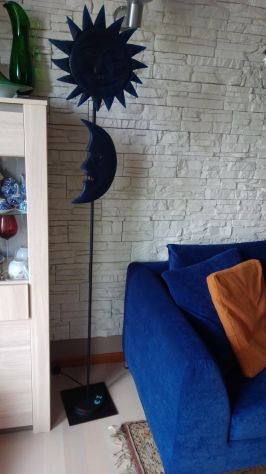 Lampada design SOLE e LUNA a stelo vintage anni 70 Jean Charles Castelbajac