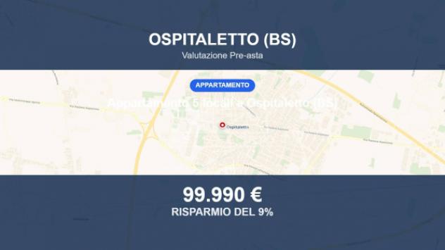 Immobile in asta di 95 m², box auto doppio in vendita a Ospitaletto