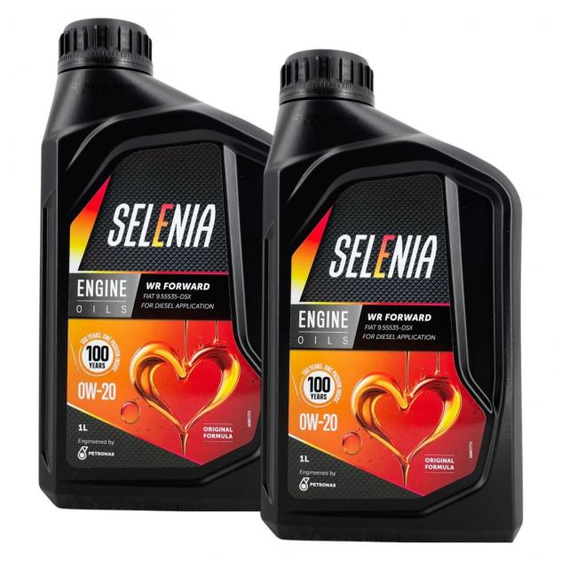 Olio Selenia WR Forward 0W20 2L Lubrificante Sintetico FCA 955535-DSX