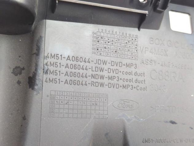 4M51-A06044-JDW CASSETTO PORTAOGGETTI CRUSCOTTO FORD FOCUS SW 1.6 D 80KW 5M 5P (2011) RICAMBIO USATO - Foto 5