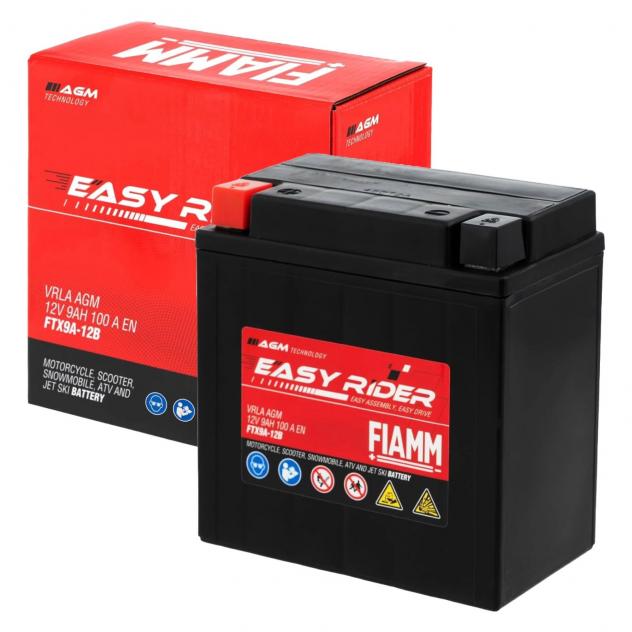 FIAMM Easy Rider FTX9A-12B Batteria Moto AGM 12V 9Ah 100A
