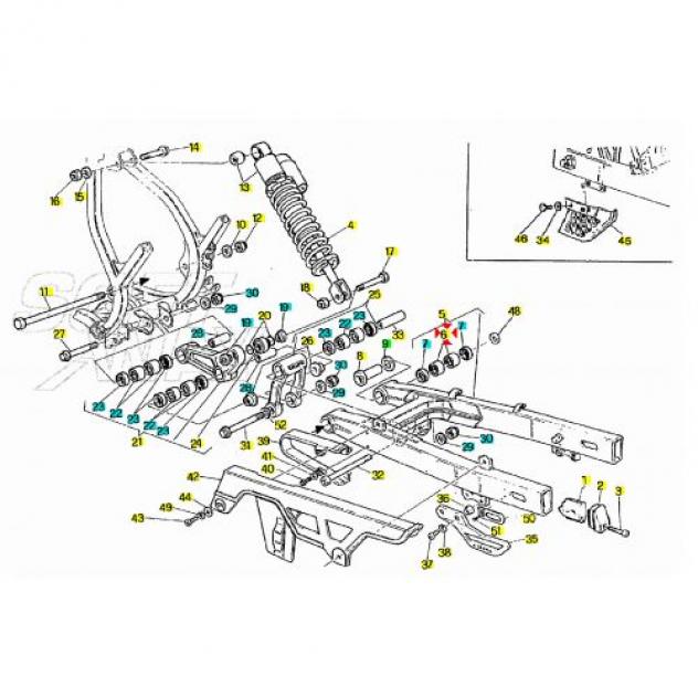 Gabbia a rulli Cagiva Husqvarna 800032064 - Foto 4