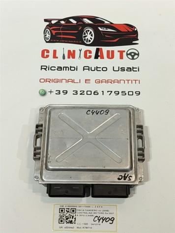 CENTRALINA MOTORE DACIA Sandero 1° Serie 616805000 591173000 K7M710 benzina 1598 (0812) - Foto 3