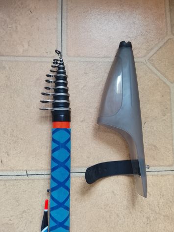 Canna Carbonio 6,20 Metri Mulinello Shimano Bolognese Trota Mare da pesca - Foto 4