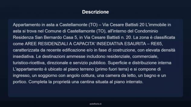 Immobile in asta di 60 m² in vendita a Castellamonte - Foto 3