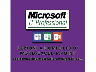 Offro lezioni Microsoft Excel, Word e PowerPoint
