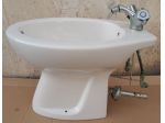 Bidet completo con miscelatore e scarico con predisposizione rubinetti laterali