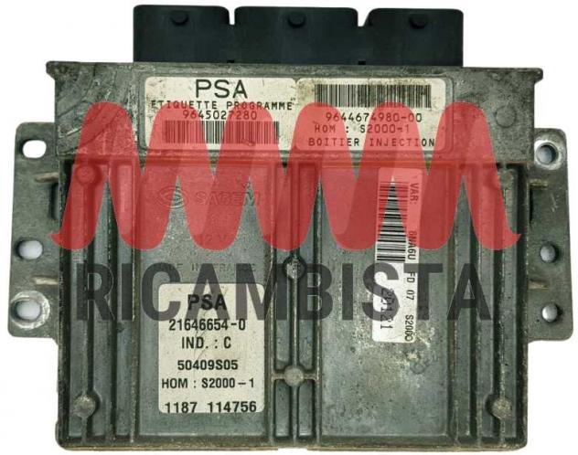 9644674980-00 9645027280 Citroen Xsara 1.8 centralina motore Sagem