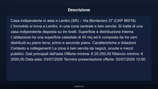 Immobile in asta di 45 m² in vendita a Lentini - Foto 7