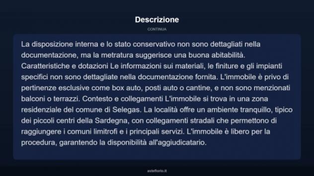 Immobile in asta di 259 m² con più di 5 locali in vendita a Selegas - Foto 4