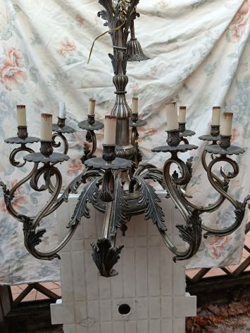 Lampadario in peltro - Foto 4