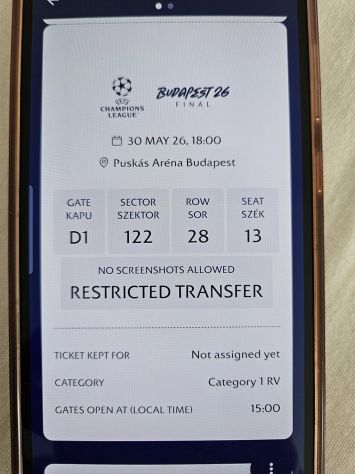 UEFA Champions League Final Tickets – Arsenal vs PSG Budapest – Aréna - Foto 2
