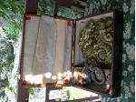 Fregi da bersagliere in ottone WW1 in scatola originale d epoca