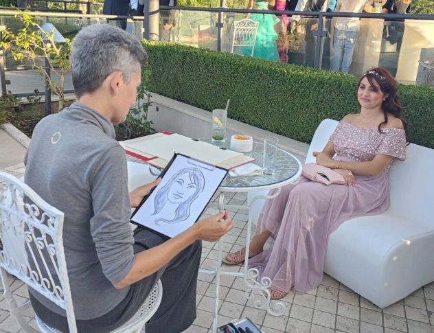 Ritratti e caricature veloci ad eventi, pittura live - Foto 2