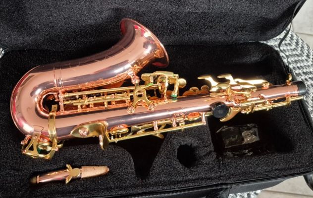 Sax Soprano CURVO YANAGISAWA SC 992 Style Fusto in RAME Nuovo (Garanzia) - Foto 3