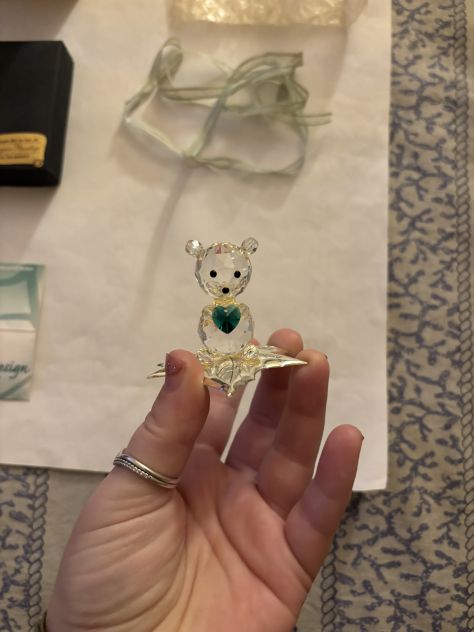 BELLISSIMO ORSETTO NUOVO IN CRISTALLO SWAROVSKI E ARGENTO SENZA DIFETTI - Foto 2