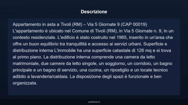 Immobile in asta di 126 m² con più di 5 locali in vendita a Tivoli - Foto 3