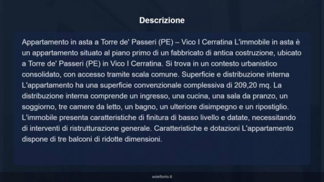 Immobile in asta di 209 m² con più di 5 locali in vendita a Torre de' Passeri - Foto 14