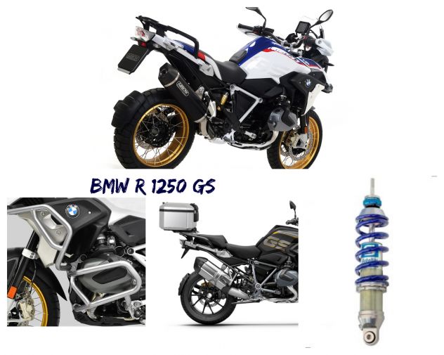 Bmw R 1250 Gs protezioni barre motore copri testata parafango sella
