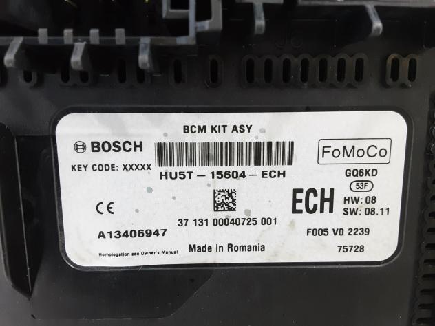 CENTRALINA BCM FORD Fiesta 7° Serie HU5T15604ECH Benzina 1100 (17) - Foto 3