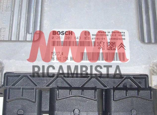 0261201643 Peugeot 207 1.6 centralina motore Bosch - Foto 2