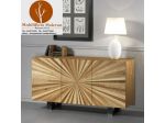 Mobili Rustici Moderni Legno Credenza in legno 3 ante raggio di sole. Cod.12054
