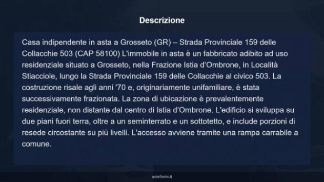 Immobile in asta di 344 m² con più di 5 locali e box auto in vendita a Grosseto - Foto 5