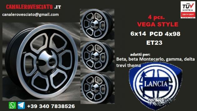 Cerchi vega 6x 14 4x98 Lancia beta & montecarlo