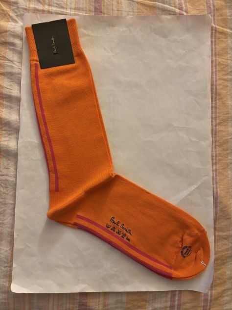 CALZE NUOVE DA UOMO LEGGERE FIRMATE ORIGINALI”PAUL SMITH”MADE IN ITALY IN COTONE - Foto 4