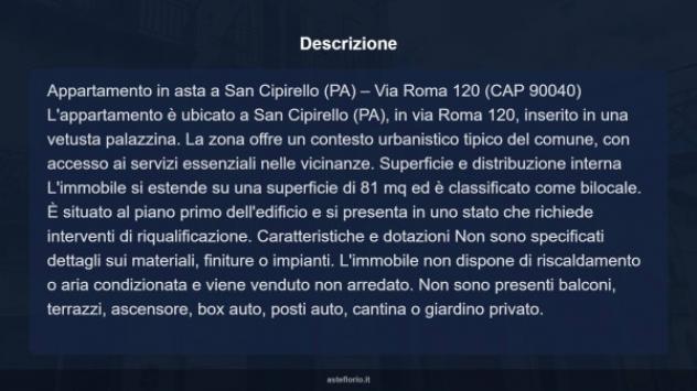 Immobile in asta di 81 m² in vendita a San Cipirello - Foto 8